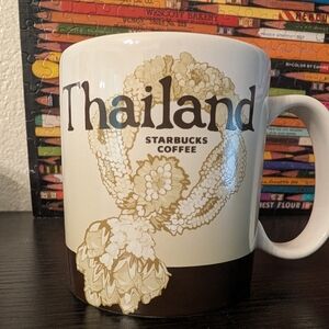 Starbucks Thailand Mug - Cream and Brown